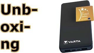 VARTA Power Bank 20000mAh, 74Wh Grau Unboxing Video
