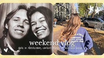 Weekend vlog || date ochtendje in Amsterdam, heel veel lezen en leuke samenwerkingen opnemen