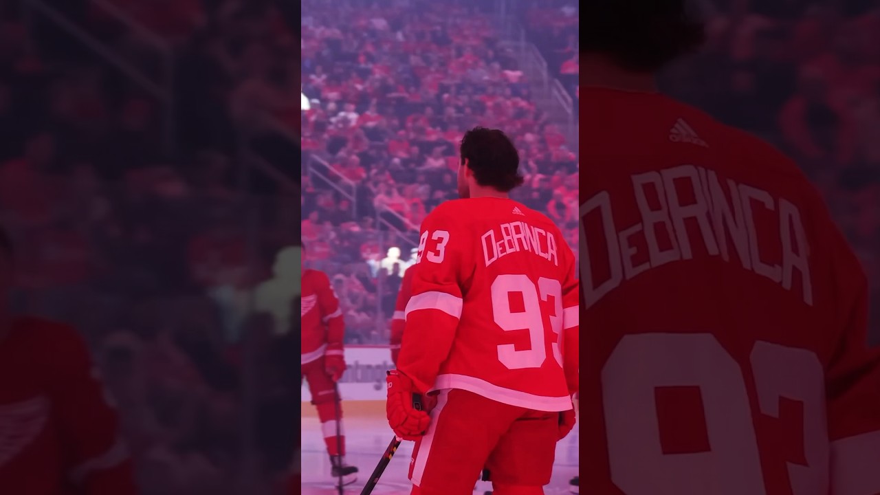 First look at Alex DeBrincat Detroit Red Wings jersey - HockeyFeed