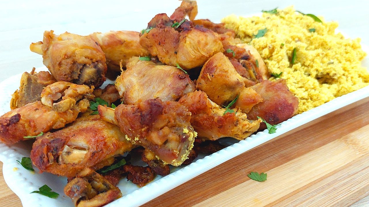 Pronto em 15 minutos - Frango à passarinho frito na panela de pressão