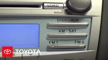 2007 - 2009 Camry How-To: Auxiliary Input - JBL 6-disc CD Changer | Toyota
