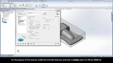 SolidCAM iMachining Training Course - Exer #8: Define the technological parameters