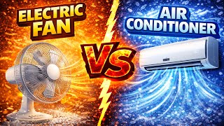 Electric Fan vs Air Conditioner | Which Is More Energy Efficient? | Air Conditioner vs Electric Fan