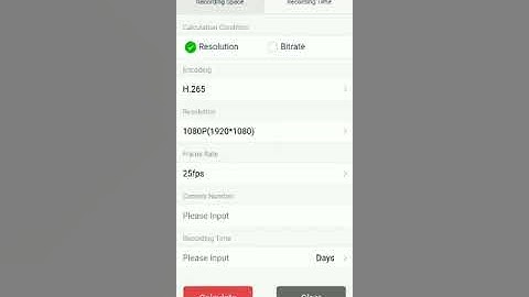 HDD calculator for DVR/NVR