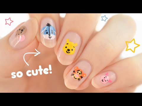 Disney&#039;s Winnie The Pooh Nail Art! SO CUTE! ♡