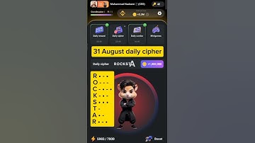 31 August daily cipher code hamster kombat daily hamster kombat cipher morse code 31 August#cipher