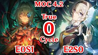 4.2 MOC TRUE 0 CYCLE CLEAR! E0S1 Anaxa x E2S0 Firefly Showcase! Ft E2 Cyrene | Honkai Star Rail