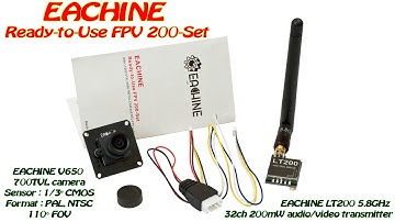 Eachine Ready-to-Use FPV 200-set (FOV - 127°diagonal, 110°horizontal)