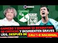 GAMERO Y DINENNO ESTALLAN por RUMORES de PRENSA y CRÍTICAS de HINCHAS, después de CALI 1-0 NACIONAL