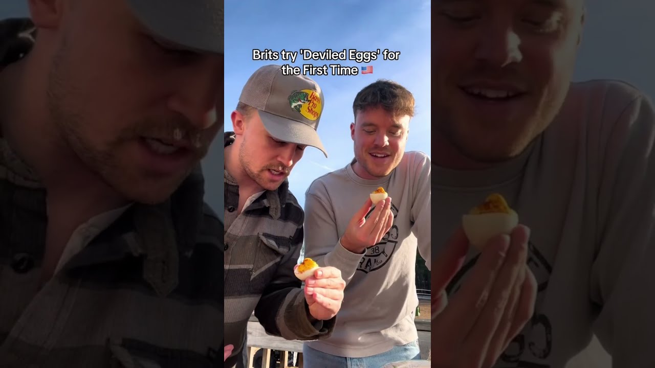 Brits Try Deviled Eggs For The FIRST TIME British America Reaction