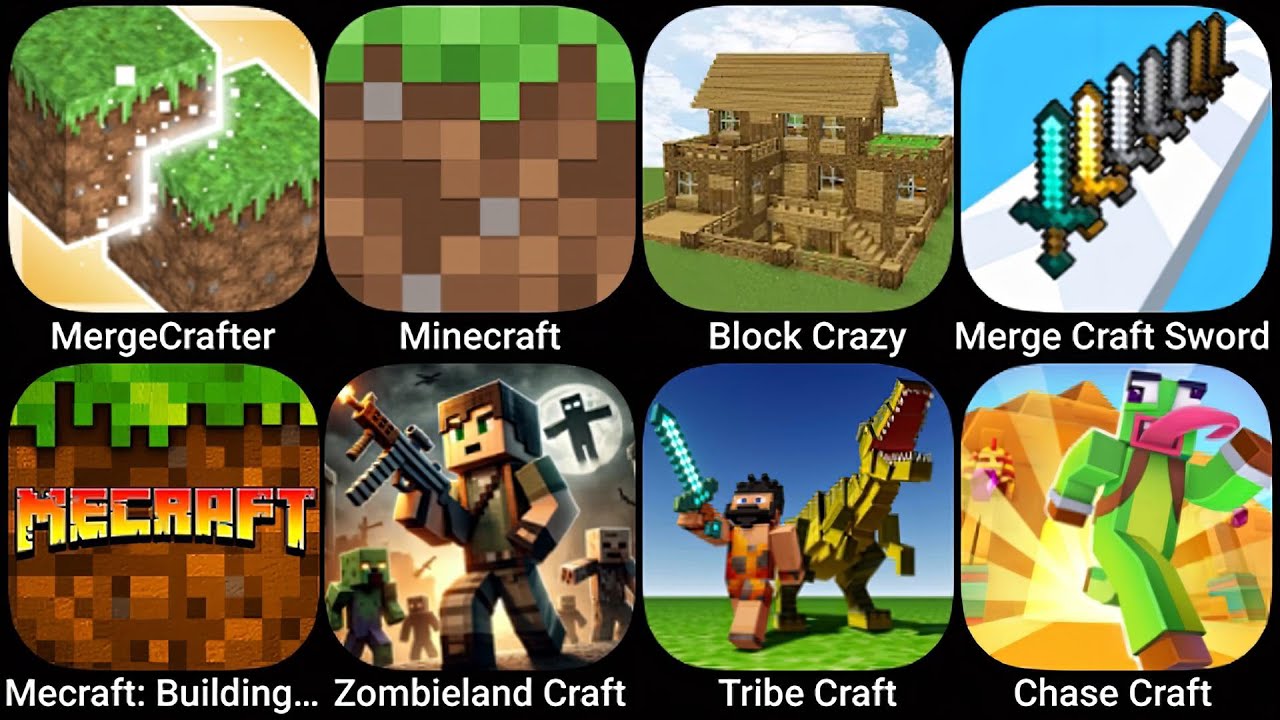 MergeCrafter, Minecraft, Block Crazy, Merge Craft Sword, Mecraft ...