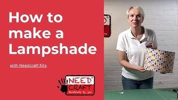 How to make a lampshade video tutorial with a DIY kit