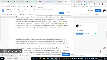 Saving Comments on Google Docs