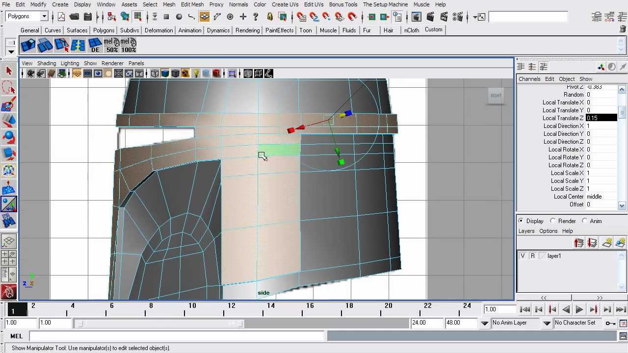 2. Моделирование шлема в Autodesk Maya 2009 (Boba Fett Helmet)