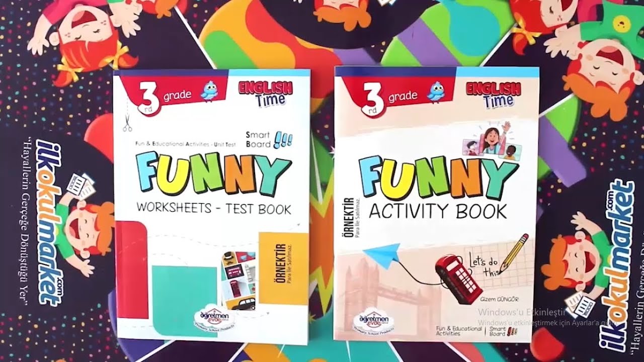 3 sinif ingilizce kitabi ogretmen evde 3 sinif funny worksheets test book activity book youtube