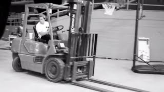 #AustinMahoneTour #TourLife Ep 10 Forklift donuts and new sport \