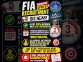 FIA recruitment update ||FIA jobs|| jobs update #jobs #fia #fiajobs #fiapreparation #jobsupdate