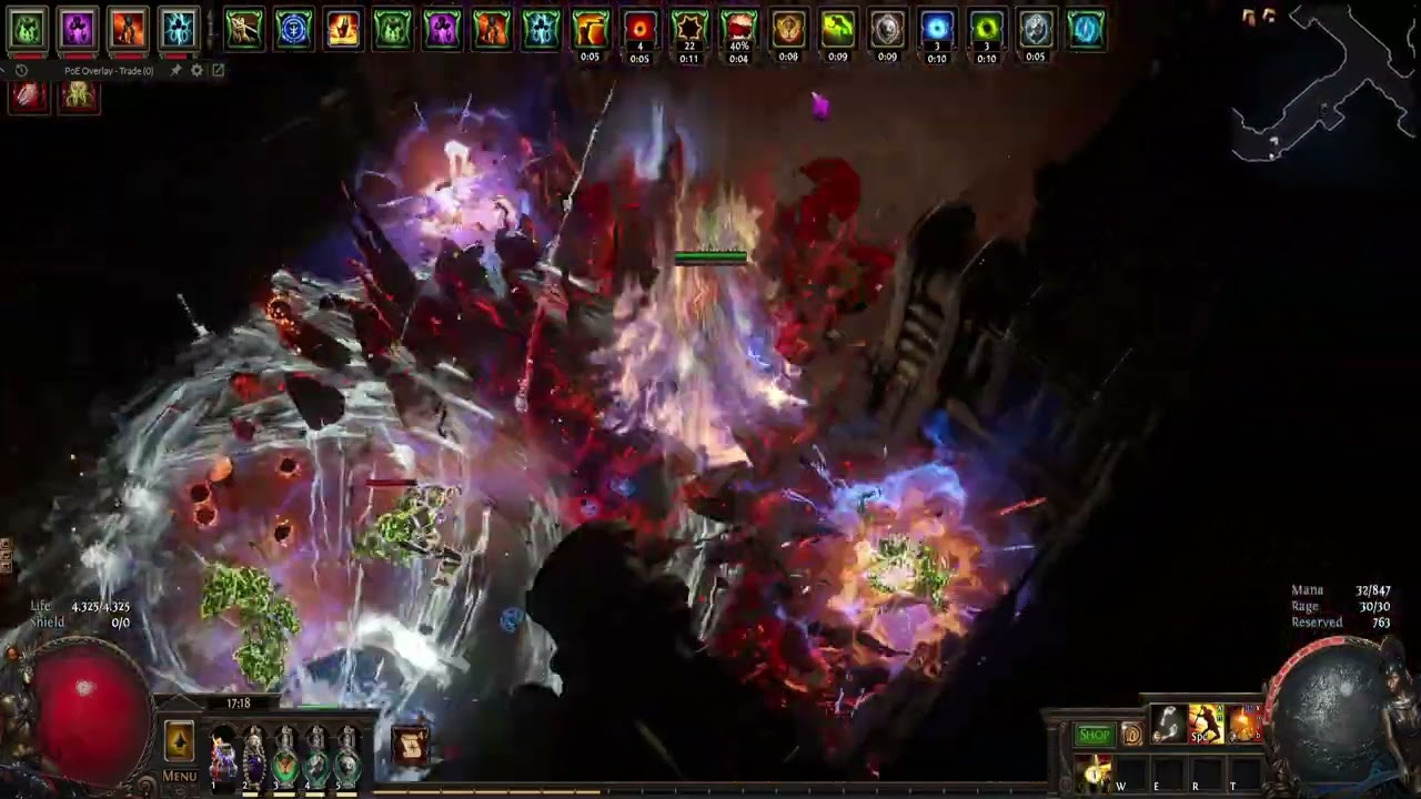 Elementalist Ground Slam of Earthshaking T17 Map