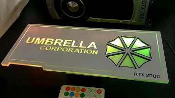 Umbrella Corp addressable RGB GPU backplate