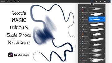 MAGIC UNICORN Multi Brush Demo (Procreate 4)