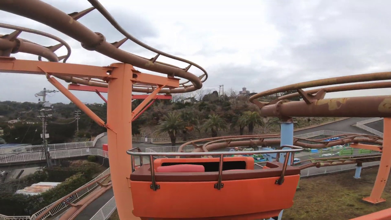 4K / Back Seat] Wild Mouse (Roller Coaster in Misaki Park, Japan