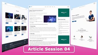 How To Create Responsive Website Using HTML & CSS | Article Session Design
