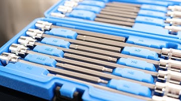 RIZOM 18-Piece 3/8 Inch Drive Extra Long Allen Hex Bit Socket Set