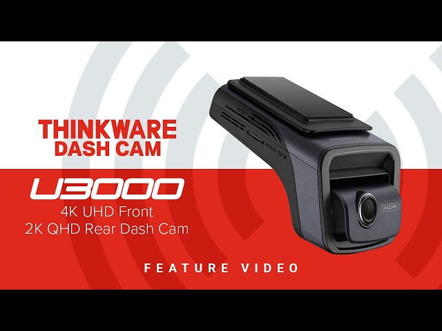 Thinkware U3000 4K Front + Rear Dashcam With Built-in Parking Radar