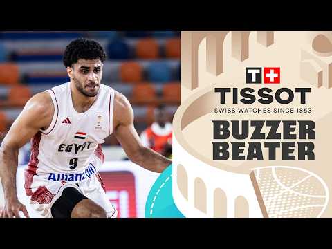 AdamMoussa ๐ช๐ฌ | ๐จ TISSOT Buzzer Beater | FIBA Basketball World Cup 2027 African Qualifiers