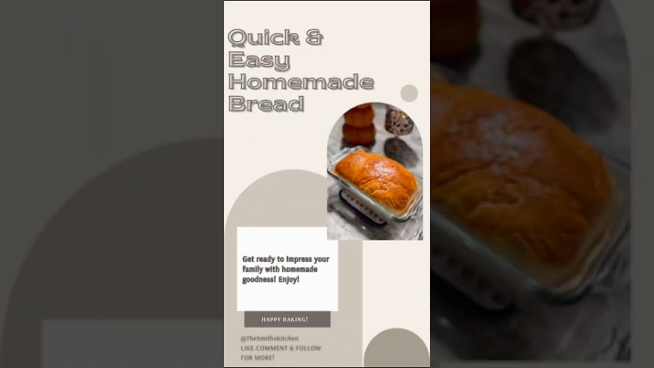How to Make Perfect Homemade Bread: Soft, Fluffy & Beginner-Friendly! 