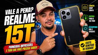 O REALME 15TVale a pena? BATERIA MONSTRA 6550 mAhH / 12GB RAM / IP68 e IP69