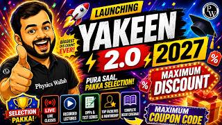 Celebrity PW Yakeen 2.0 2027 Coupon Code | PW Yakeen neet 2.0 2027 batch | PW Yakeen 2.0 2027 faculty  #pwneet Profile