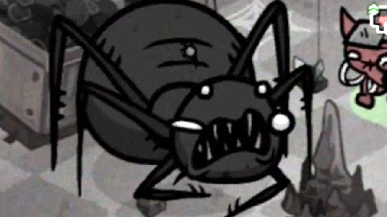 Mewgenics - CAVES FINAL BOSS - One Baby Spider