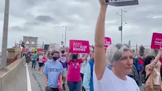 Protesters March in New York City in Support of Abortion Rights