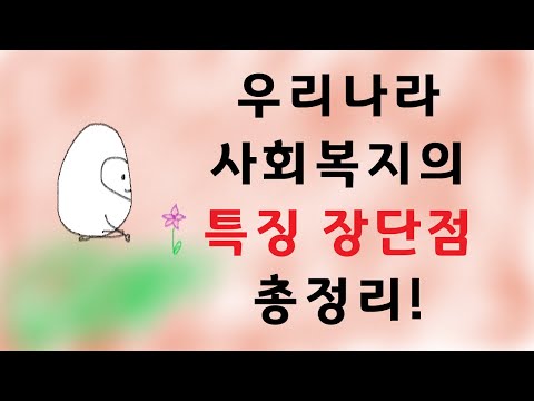 우리나라 사회복지 특징을 바탕으로 장단점 총정리