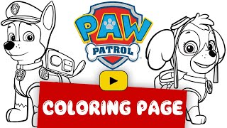 PAW Patrol Coloring Pages – Chase & Skye Edition!