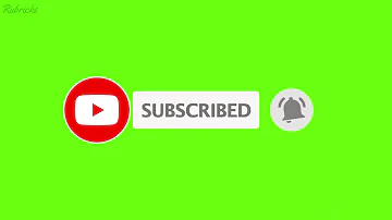 Subscribe Button with Notification bell Green Screen | With Background Sound Effect for YouTubers