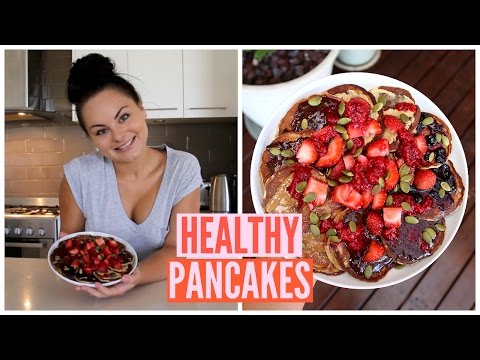 How to Cook the EASIEST HEALTHY PROTEIN PANCAKES! ♡ Using ONLY 3 Ingredients!
