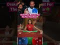 Drake Plays Baccarat For The First Time Ever! #drake #baccarat #bigwin #casino