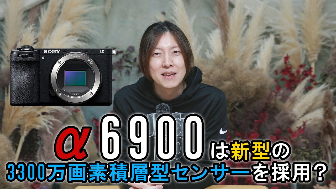 Does the Sony α6900 feature a new 33-megapixel stacked sensor
