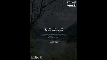 ﴿فَاصبِر إِنَّ وَعدَ اللَّهِ حَقٌّ ..﴾ | القارئ: راشد الحليبة
