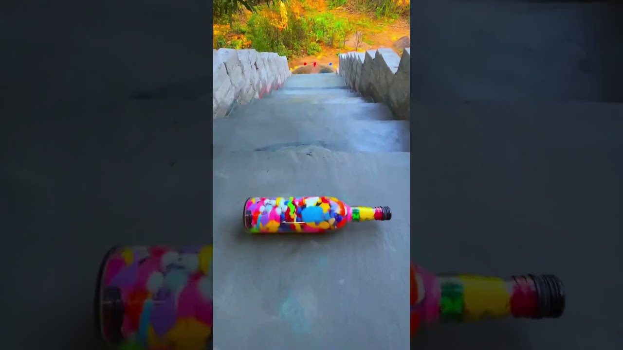 Breaking glass bottles ⚠️|Crushing crunchy and soft things 