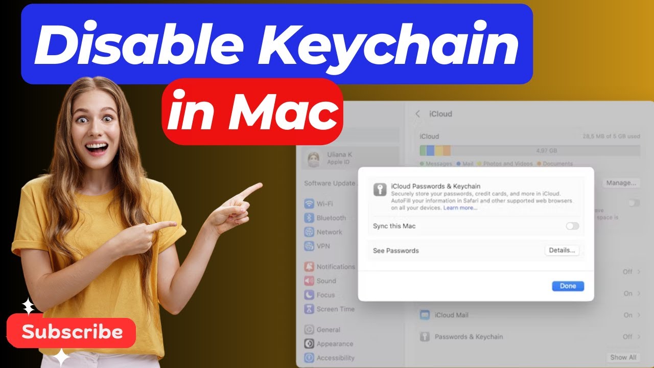 How to Disable Keychain on Mac Remove Keychain on PC YouTube
