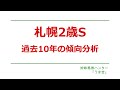 札幌2歳ステークス2025徹底分析