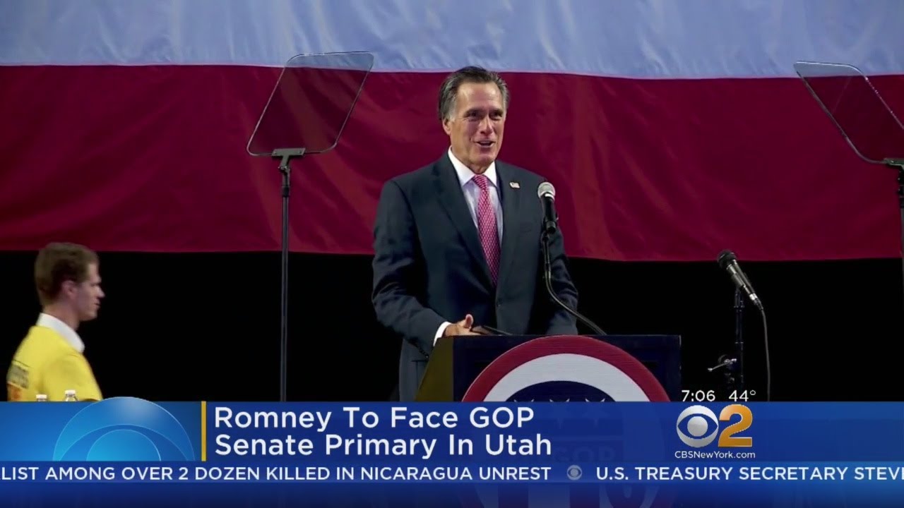 Mitt Romney To Face GOP Senate Primary In Utah