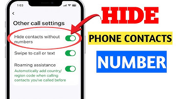 How to Hide Phone Contacts Number on Android