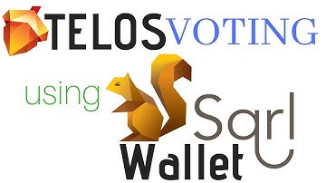 Telos Voting Using SQRL + Setting Vote Proxy