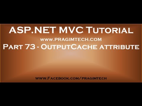 colspan คือ  New Update  Part 73   OutputCache attribute in mvc