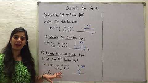 Discrete Time Signals (Unit Step, Unit Impulse and Unit Ramp)