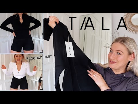 TRYING NEW TALA PIECES | ACTIVEWEAR TRY ON HAUL + REVIEW | James and Carys